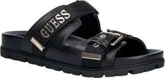 Guess Faxona Sandaal - Dames - Sandalen - Zwart - 40 EU - Polyester - Schoenen
