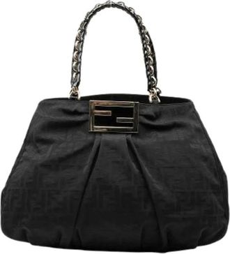 Fendi Pre-owned Handbags, female, Black, Size: ONE SIZE Pre-owned The Mia