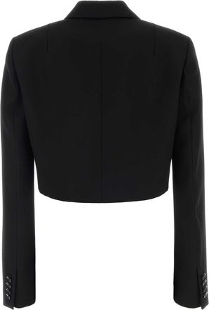 Balenciaga Womens Black Wool Blazer Giacche E Gilet Jacket