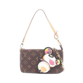 Louis Vuitton Pre-owned Pochette Accessoires Monogram Panda 2way Tas - Dames - Pre-owned - Bruin - Maat: ONE Size Leer