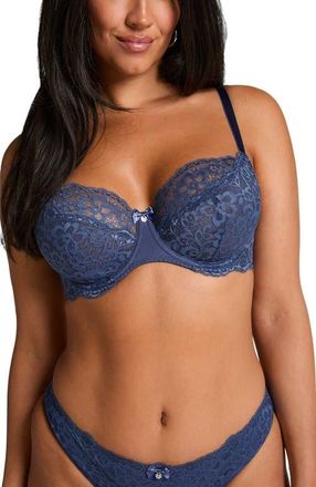Hunkem&ouml;ller Marine Non-Padded Underwired Bra in Blue Indigo at Nordstrom, Size 42Ddd