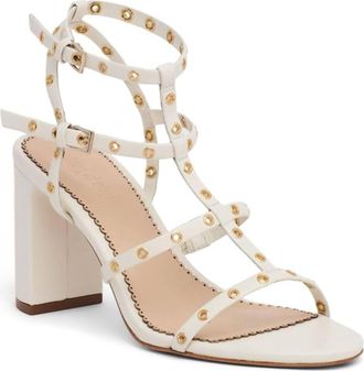 Cinq &agrave; Sept Womens Maisie Strappy Grommet Block Heel In Ivory