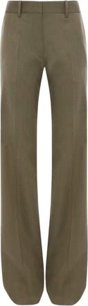 Victoria Beckham Mid-Rise Slight Wide Pants