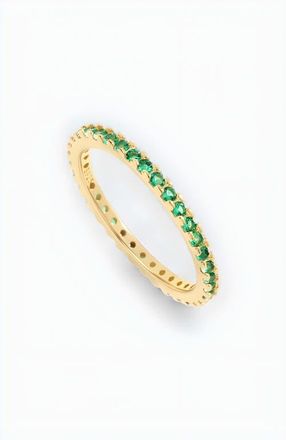 Mint & Lily May Birthstone Eternity Stacking Ring in 18K Gold Over Sterling Silver at Nordstrom, Size 10