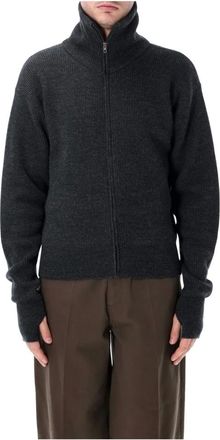 Christophe Lemaire Cardigan con zip - - Knitwear - Uomo - Grigio - M