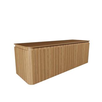 Royal Plaza Terra Badkamermeubelset - 140x46.2x46cm - topblad - 4 lades - sandwood (licht eiken)