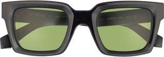 Off-white Clip On 50mm Square Sunglasses in Black Green at Nordstrom Rack