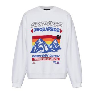 Dsquared2 Uomo, Felpe, Bianco, XL, new