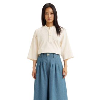 Levi's Herenoverhemd van katoenpopeline (Wit)