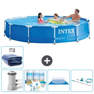 Intex Piscina Con Estructura Redonda - 366x76 Cm - 8-piezas S20481