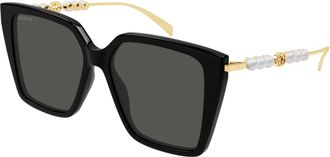 Gucci Grey Butterfly Ladies Sunglasses GG1967S 001 54