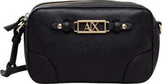 A|X Armani Exchange Polly Crossbody Tas - Dames - Schoudertassen - Zwart - ONE Size - Leer - Tassen