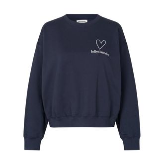 Lollys Laundry Sydney LL Sweatshirt - Dames - Sweatshirts - Blauw - L - Hoodies & sweatvesten