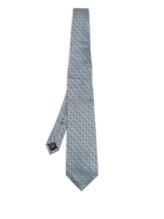 Gucci silk patterned tie - men - Silk - One Size - Grey