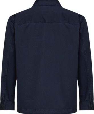 Saint Laurent Mens Overshirt Cassandre Blue Cotton Shirt
