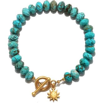 Satya Jewelry Serene Spirit Howlite Toggle Bracelet in Blue at Nordstrom