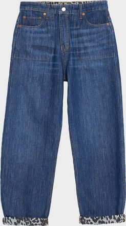 Re/Done The Rewind Reversible Barrel Jeans