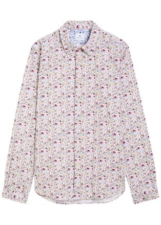 Paul Smith Patterned Tailored fit Stretch-cotton Shirt - Multicoloured 1 - XL
