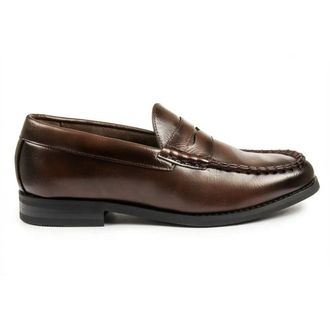 TruClothing Classic Penny Loafers PU Leather Slip-On Dress Shoes