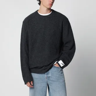 Golden Goose Grey boucl&eacute; wool sweater