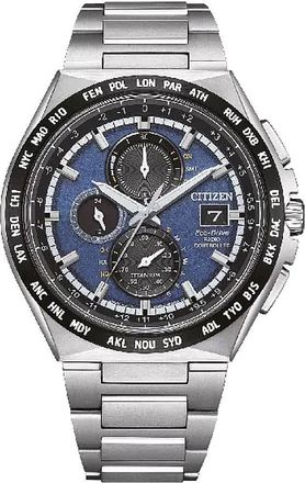 Citizen Radio-Controlled Chronograph Blue Dial Mens Watch AT8238-84L