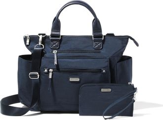 Baggallini Womens 3-in-1 Convertible Tote Backpack with RFID Wristlet