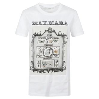Max Mara T-Shirts, female, White, Size: L Max Mara T-shirts and Polos