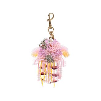 Anya Hindmarch Bead-embellished Sequined Keyring