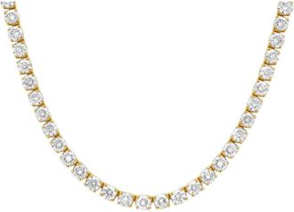 Diana M. Jewels Fine Jewelry 18K 31.50 Ct. Tw. Lab-Grown Diamond Tennis Necklace