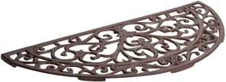 Biscottini International Biscottini - Zerbino In Ghisa Ingresso 68,5x32x1,5 Zerbino Esterno Mezzaluna Zerbino Ingresso Casa Ruggine Tappetino Antiscivolo In Metallo