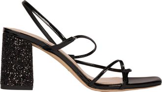 Sandro Glitter heel sandals in Black at Nordstrom, Size 39