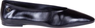 Saint Laurent Schoenen, Dames, Zwart, 37 1/2 EU, Leer, SAO Ballerinas