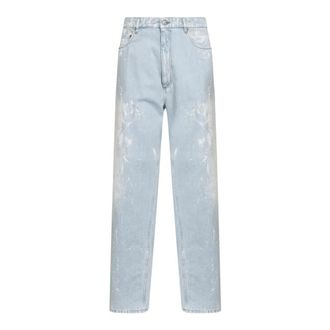 Maison Margiela Straight Jeans, male, Blue, Size: W36 Straight Jeans