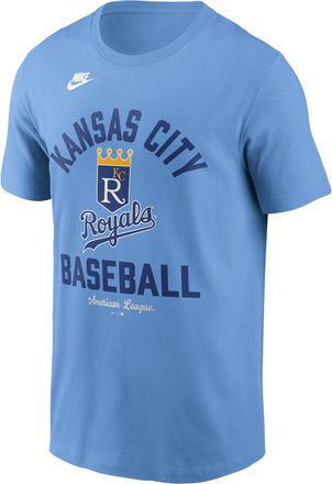 Nike Kansas City Royals Cooperstown Nike Mens MLB T-Shirt in Blue | N1994EYKCA-079