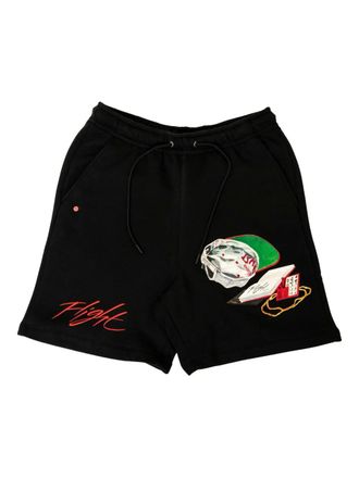 Nike Jordan x Jacob Rochester Flight Artist Series fleece track shorts - Black