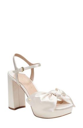 Kate Spade New York lucie ankle strap platform sandal in Ivory. at Nordstrom Rack, Size 9.5