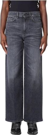 PT01 Grijze Jeans voor Stijlvolle Look - Dames - Loose Fit Jeans - Grijs - W29 - Jeans