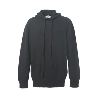 Laneus Sudadera con capucha de lana y cachemira - Sweatshirts & Hoodies - Hombre - Negro - 2XL