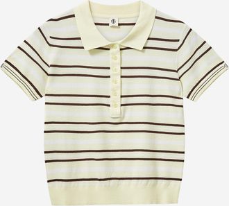 The Garment Polo a righe in misto viscosa