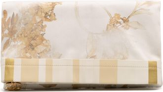 Chanel Pre-owned Womens Floral Print Clutch - Ivory Textile - One Size