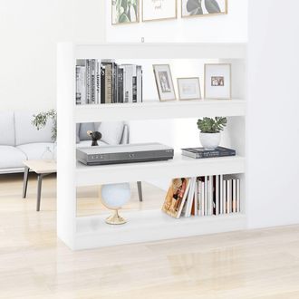 vidaXL Vidaxl - Estanter&iacute;a De Libros/divisor De Espacios Blanco 100x30x103 Cm