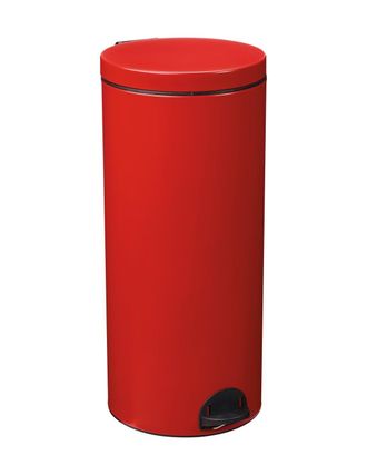 Rossignol Cubo De Basura Elora De 30 Litros, Rojo Mate Liso - Rossignol