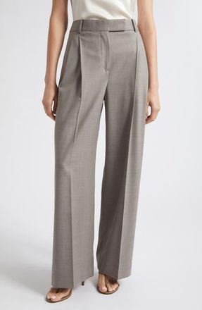Reiss Darcy Wool Blend Pants in Light Grey at Nordstrom, Size 12