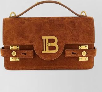Balmain b buzz 24 suede crossbody bag