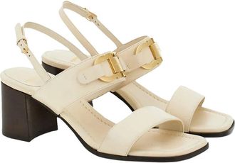 Ferragamo 55Mm Gancini Leather Buckle Sandal