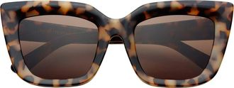 Freyrs Eyewear Portofino Cat Eye Sunglasses in Milky Tortoise at Nordstrom