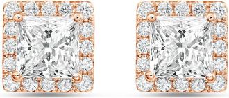 Diana M. Jewels 14KT ROSE GOLD LAB GROWN FASHION EARRINGS WEIGHING 7.00 CTS TW