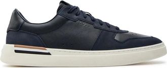 HUGO BOSS Clint Sneakers - Heren - Sneakers - Blauw - 39 EU - Leer - Schoenen