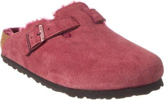 Birkenstock Boston VL Suede & Shearling Clog