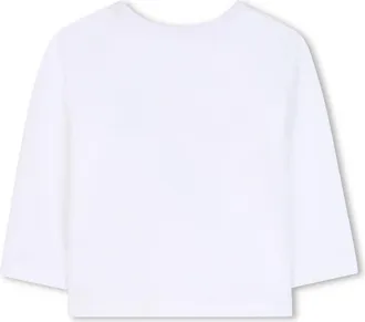 Karl Lagerfeld Logo-Printed Cotton T-Shirt - White